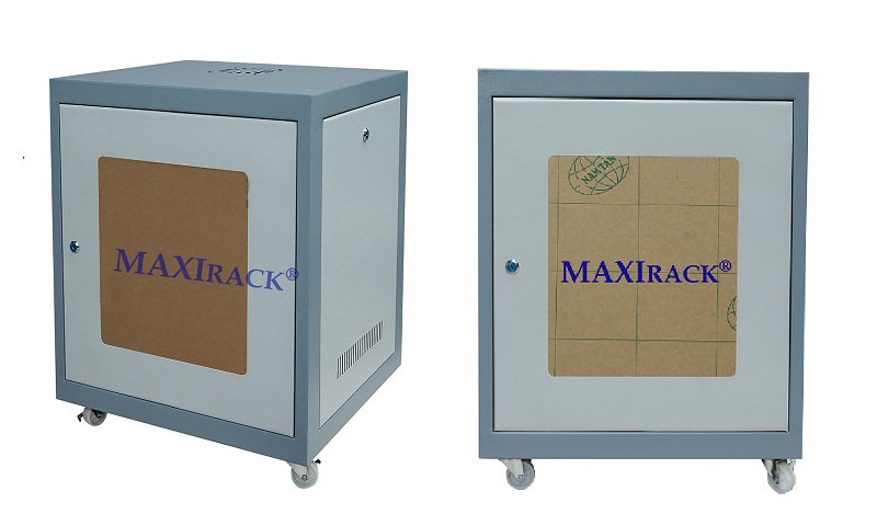 Thông số tủ mạng  Maxi Rack 12U cửa lưới - mica sâu D500 D600